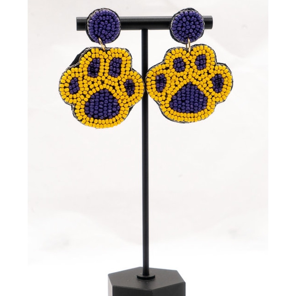 LSU earrings NWT